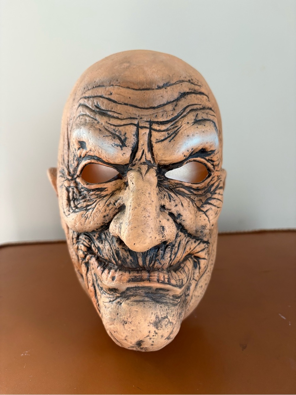 Realistic Old Man Latex Mask Bald Wrinkly Elderly Face Creepy Halloween Cosplay